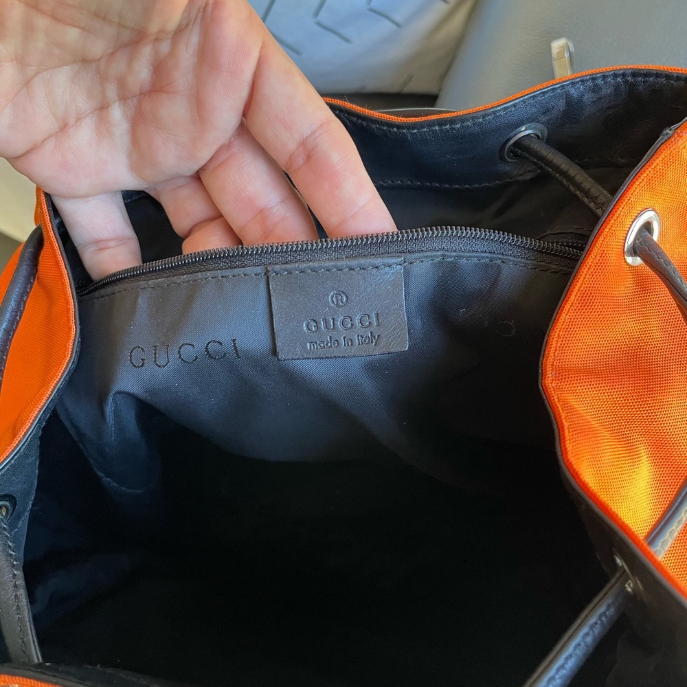 Gucci Nylon/ Leather Small Backpack - Picture 3 of 8